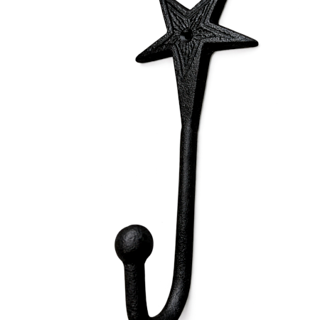 Handcrafted Metal Star Pattern Wall Hook Decorative Utility